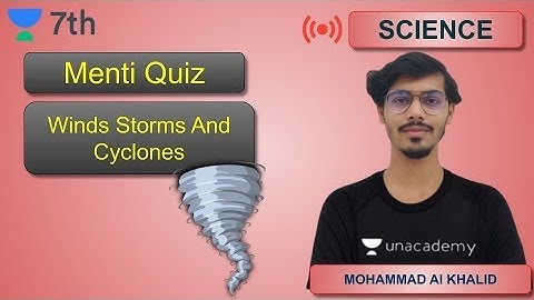 Menti Quiz | Winds Stormss And Cyclones | Unacademy Class 7 | Mohammad Al Khalid