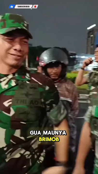 Detik-detik Saat Demo Prajurit TNI Digaris Tengah Masyarakat‼️