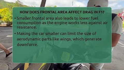 How Does Frontal Area Affect Drag In F1? - Pole Position Experts