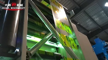 DBRY320-6C 6 colors flexo printing machine ,printing PET food bag