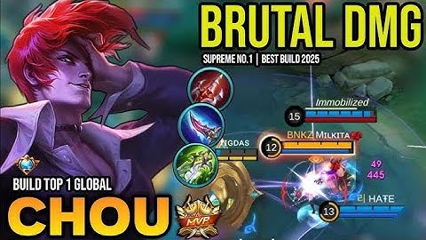 Chou vs all part 1,  one kick damaged (mlbb)