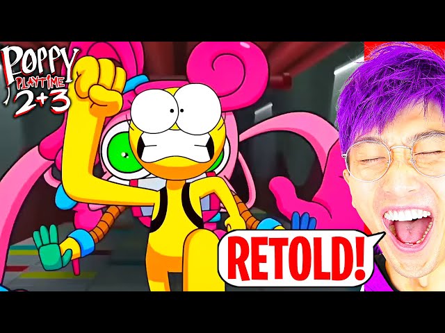 POPPY PLAYTIME CHAPTER 2 & 3 RETOLD!? (FUNNIEST POPPY PLAYTIME ANIMATION EVER! *LANKYBOX REACTION*) class=