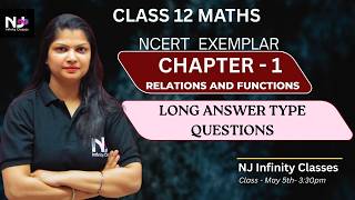Ncert Exemplar class 12 maths chapter 1 long answer relations and functions #ncert  #2027