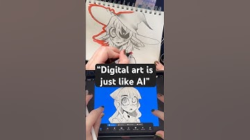 AI “Artists” Favorite Argument… #shorts #drawing #digitalart