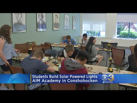 Students Build Solar Powered Lights At AIM Academy