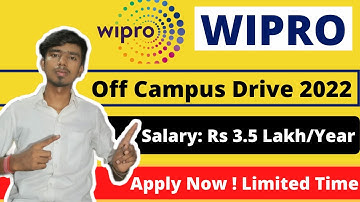 Elite National Talent Hunt 2022 (NTH) | Wipro Off Campus Drive For 2022