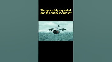 The spacecraft exploded and fell on the ice planet #movie #Science fiction movie