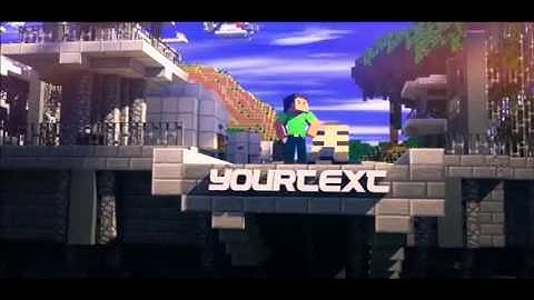 ¤ Minecraft Hero Intro Template [ C4D , AE ] ¤ IT #31 ¤