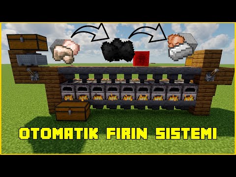 OTOMATİK FIRIN !! Minecraft Fırın Sistemi ( Super Smelter ) Nasıl Yapılır ? l Minecraft Sistemler