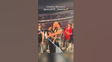 One day chan really gonna kiss felix cheeks 😘🐺🐥#bangchan #felix #straykids #dominate_jakarta #kpop