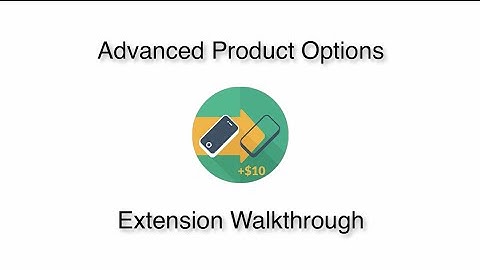 Advanced Product Options extension for Magento