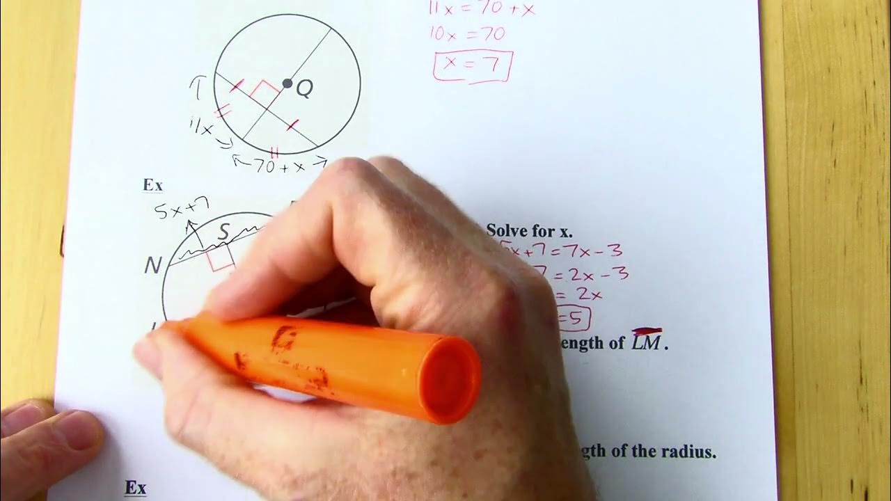 Geometry Big Ideas 10.3 Using Chords YouTube