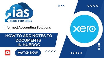 Xero Tips - How to add notes to documents in Hubdoc