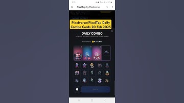 Pixelverse Daily Combo | Pixelverse Daily Combo Today 20 feb 2025 | Pixeltap Combo Today #shorts