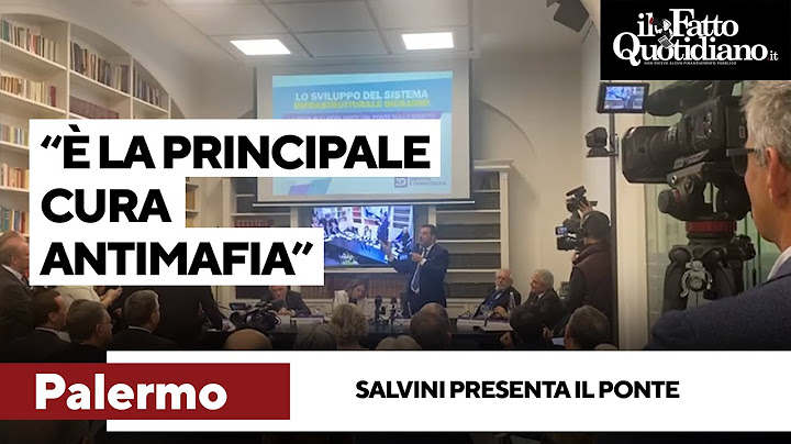 Salvini presenta il ponte sullo Stretto come la “principale cura antimafia per Sicilia e Calabria”