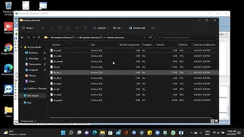 Oracle SQL - Instalando esquema HR Oracle 21c XE en Windows - Con  Juan Caraballo  11-09-2022