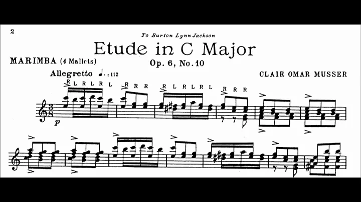 Clair Omar Musser Etude Op. 6, #10 in C Major