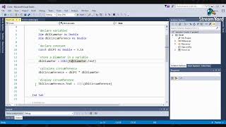 Calculation of Circle Circumference (VB .NET)