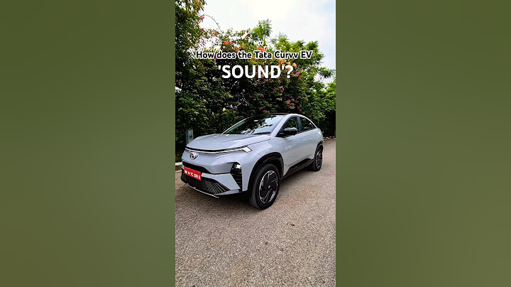 How does the Tata Curvv EV 'SOUND '? #tatacurvvev #curvv #tatacurvv #tata #ev #shorts