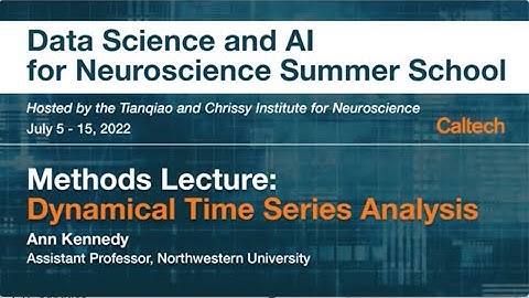 Day 2 - Methods Lecture: Dynamical Time Series Analysis
