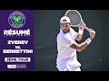 Rsum   Wimbledon  Alexander Zverev vs Matteo Berrettini