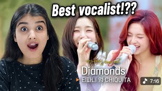 Is Chiquita underrated as a vocalist 👀?? Diamond cover reaction 😳