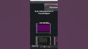 TouchDesigner GLSL Effect: Dithering
