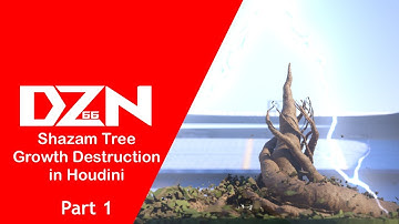 Shazam Tree Growth Destruction in Houdini 19.5 part-1