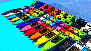 GTA V Epic New Stunt Race For Car Racing Challenge by Trevor and Shark #104