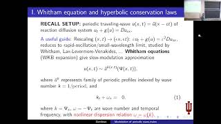 Lecture 19 | Shocks and Patterns in Hyperbolic and Hyperbolic-Parabolic Balance Laws