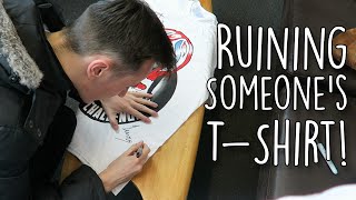 Ruining Someones T-Shirt! | ZoneAwesome