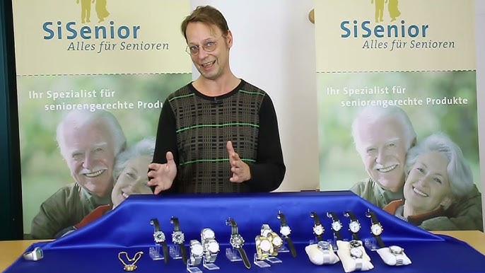 Sprechende Uhr mit deutscher Stimme für Senioren, Sehbehinderte