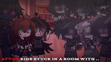 AFTON KIDS STUCK IN A ROOM WITH FNAF 1 (MISSING CHILDREN) FOR 24 HOURS! |My Au|