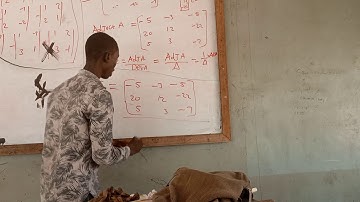 Finding inverse of a matrix (MTH 212)