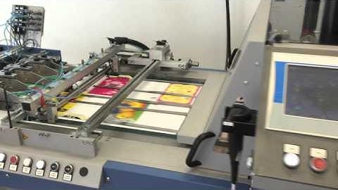 Greeting Cards on the BSR550 Rotary Diecutter