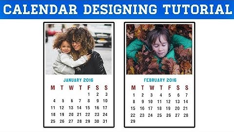 How to Design Calendar in Photoshop CC, CS6 | Easy Calendar Photoshop Tutorial