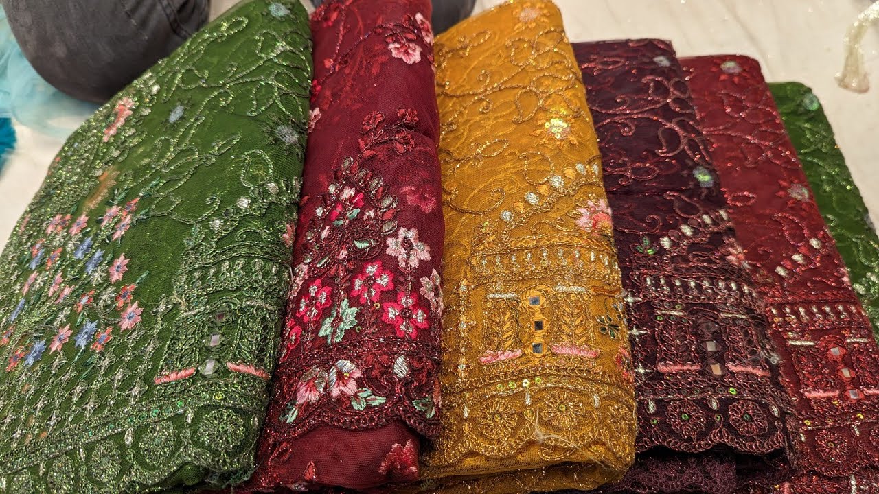 Indian Net new eid collection indian net party saree unlimited - YouTube