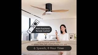 iFan 46in DC Motor Ceiling Fan | Integrated 3-Colour LED Lights | 6 Speed Selection (IF8346)