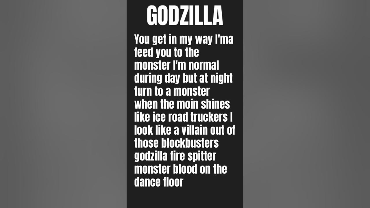 Godzilla By Eminem Ft.JUICE WRLD Lyrics #emimem #juicewrld #lyrics #godzilla #song #rap #rapper