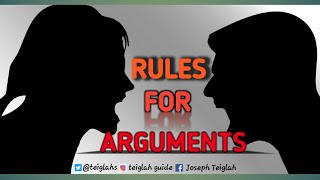 ARGUMENTS IN RELATIONSHIPS... OBSERVING BOUNDARIES.