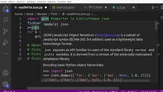 POO en python  : utiliser un fichier json
