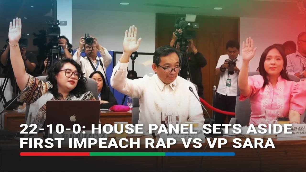 House panel votes to 'set aside' first impeach rap vs VP Duterte
