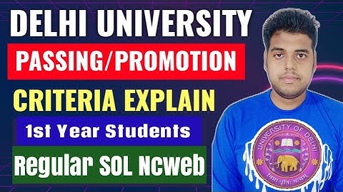 DU SOL Promotion Criteria 2025 | sol Passing Criteria 2025| DU New Promotion & Passing Criteria 2025