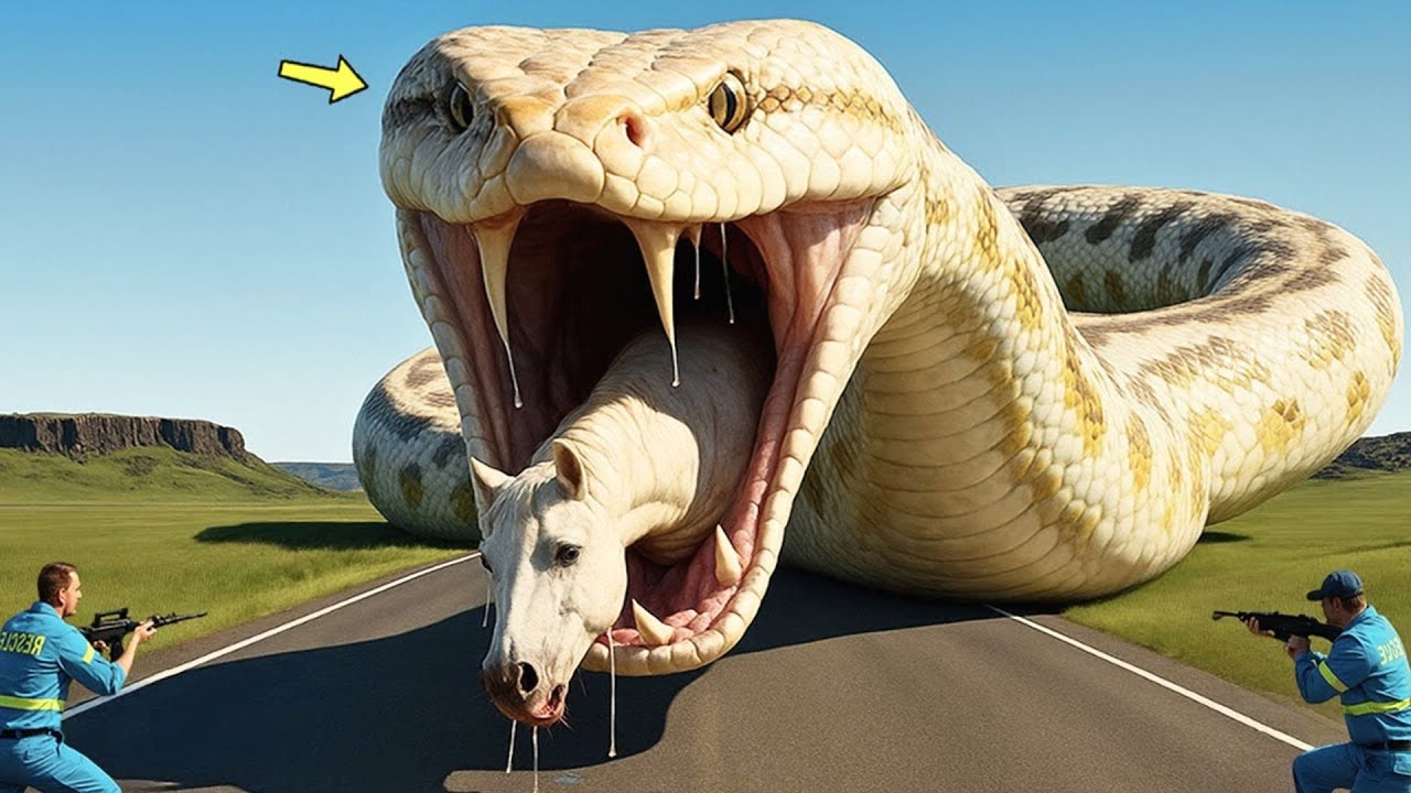 Brave Heroes Save Poor Horse From Ferocious Giant Python’s Attack🐍 ...