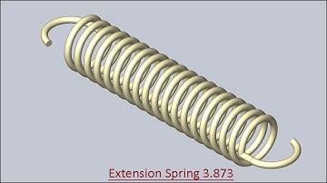 Extension Spring 3.873 (Solid Edge Tutorial)