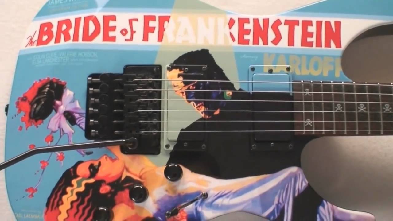 kirk hammett mummy guitar decal kirk hammett esp quot bride of frankenstein quot guitar youtube kirk hammett mummy guitar decal kirk hammett esp quot bride of frankenstein quot guitar youtube
