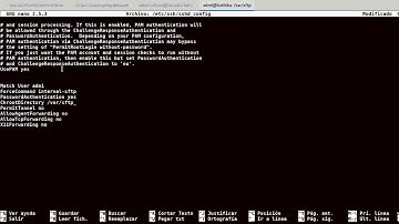 configuracion de sftp ubuntu server