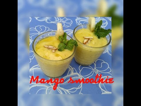 mango-smoothie-recipe---how-to-make-mango-banana-smoothie-(in-hindi)