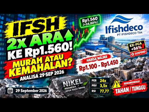 Saham Nikel IFSH 2x ARA KE Rp1.560! MURAH ATAU KEMAHALAN? Analisa 29 Sep 2026