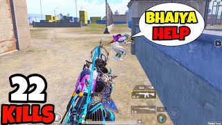 I Helped A Innocent Player But He Did This... • (22 KILLS) • BGMI Gameplay